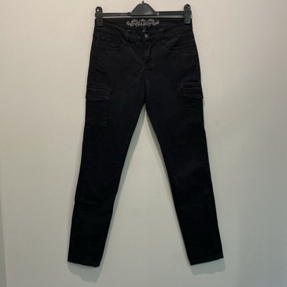 WAX Jean Black Cargo Skinny Jeans size 7​​​​​​ - Picture 12 of 12